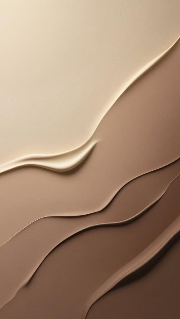 Capas onduladas de arena, del crema al marrón.